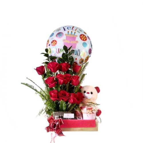 12 ROSAS CON AMOR