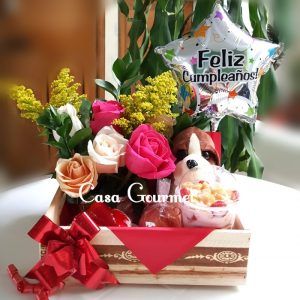 Detalle Vintage Rosas y Peluche