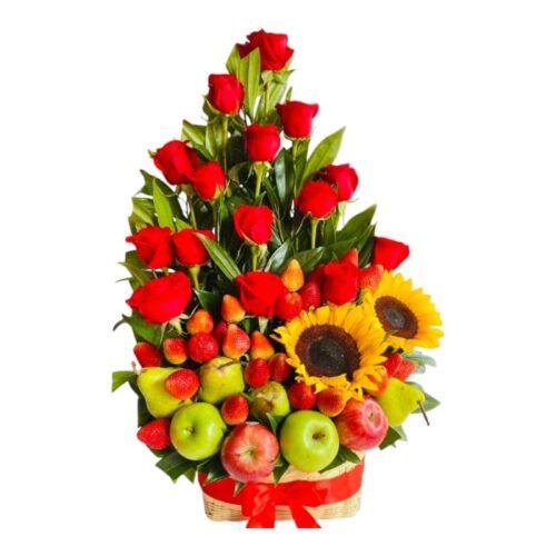 Arreglo Floral Con Frutas