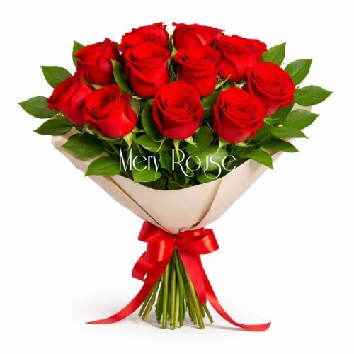 Bouquet de 12 rosas