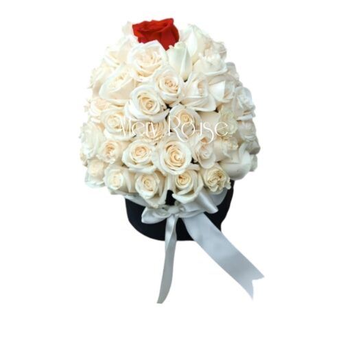Caja de Rosas Blancas Fancy