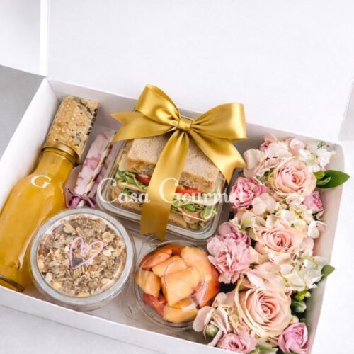Desayuno con flores