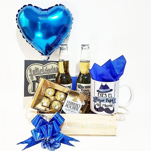 cerveza, chocolates y mug
