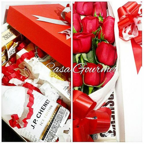 Champagne y rosas
